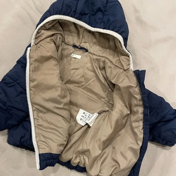 Benetton Baby Navy Blue Jacket 9-12 months - Picture 4 of 4